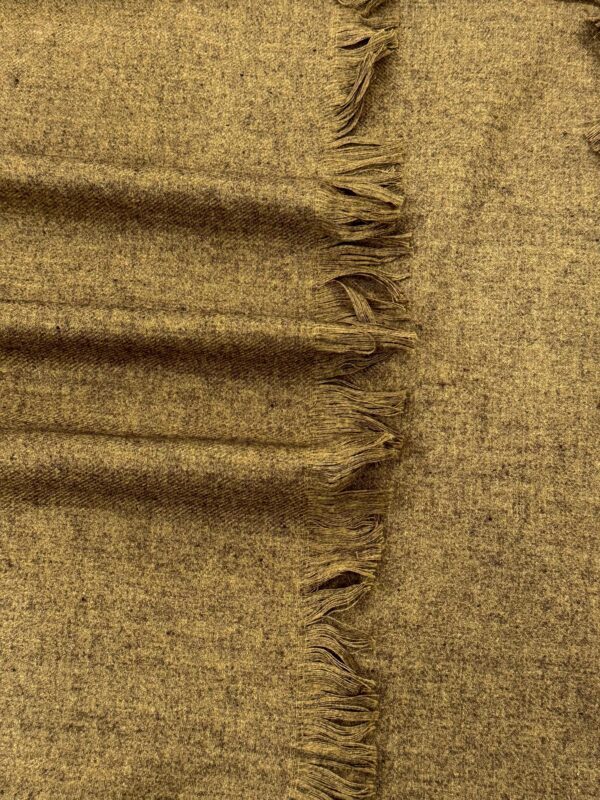 Premium Quality Gold Woolen Blend shawl - Image 4