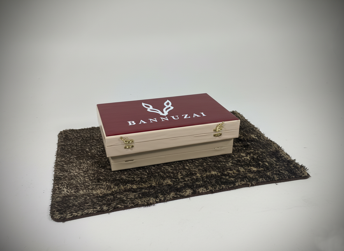 Bannuzai Premium Quality OFF-White Pure Woollen Shawl - Image 4