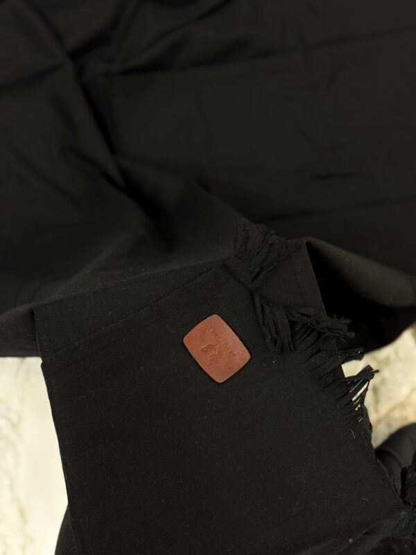 Premium Quality Plane Black Shawl - Image 2
