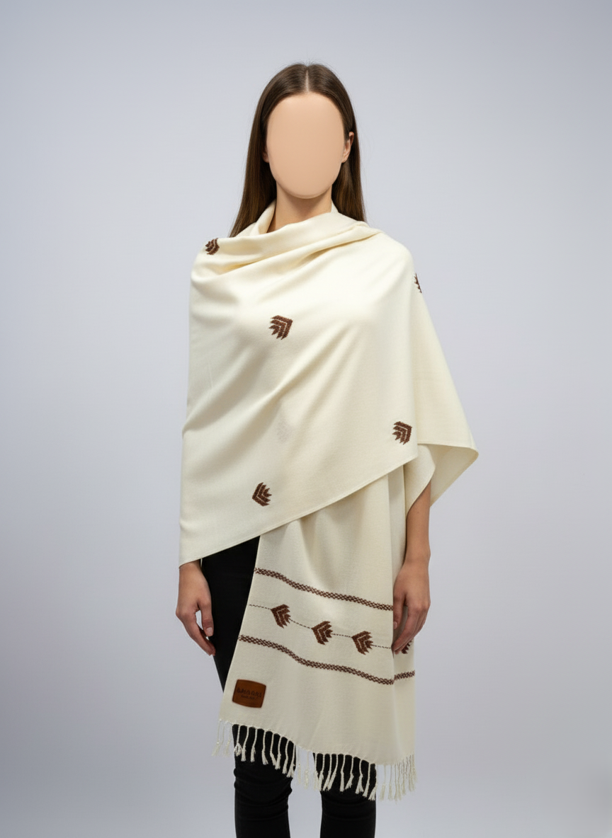 Bannuzai “Zermeen” Wool Shawl - Image 3